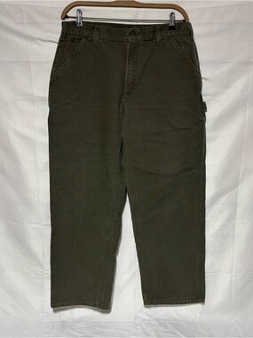 Carhartt B11 MOS Dungaree Fit Carpenter Pants35x30 Moss Green